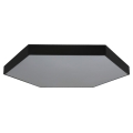 LED stropno svetlo LED/240W/230V 3000/4000/6500K prečnik 120 cm crna